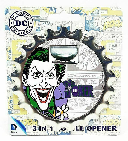 DC Comics Joker 3-in-1 Bottle Opener / Magnet / Coaster